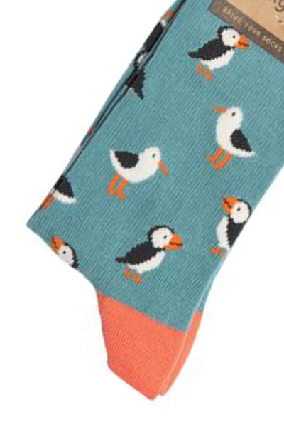 Ladies Bamboo Funky Socks - Seagull