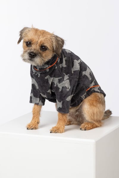 Dog Drying Jumper - Yapham - Grey