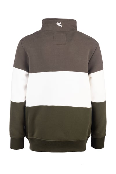 Boy's Sweatshirt - Byland II - 4X4 Dark Green/White/Olive