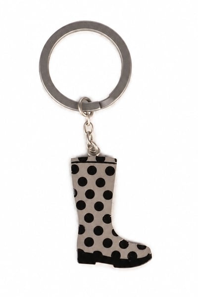 Wellington Keyring - Dotty Welly