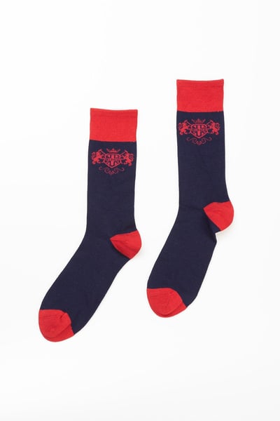 Men's Emblem Socks - Navy