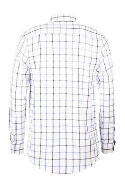 Men's Cotton Twill Country Shirt - Malham Dark Navy/Blue