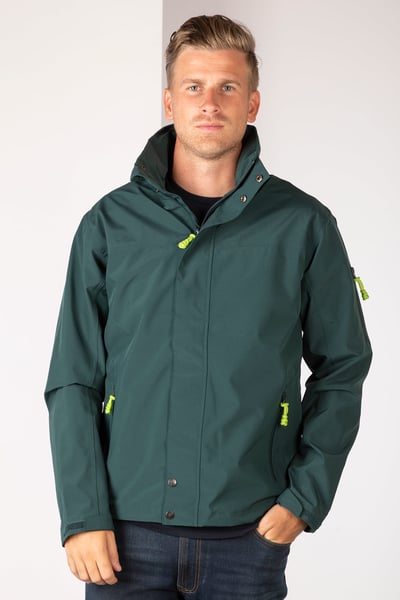 Men's Waterproof Hiking Jacket - Wolds - Dark Forest