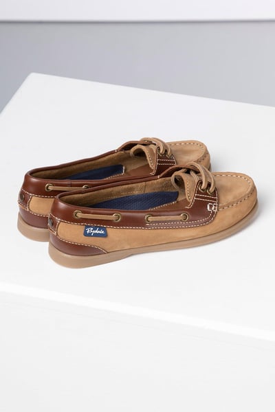 Ladies Low Front Shoes - Cayton II - Tan/Brown