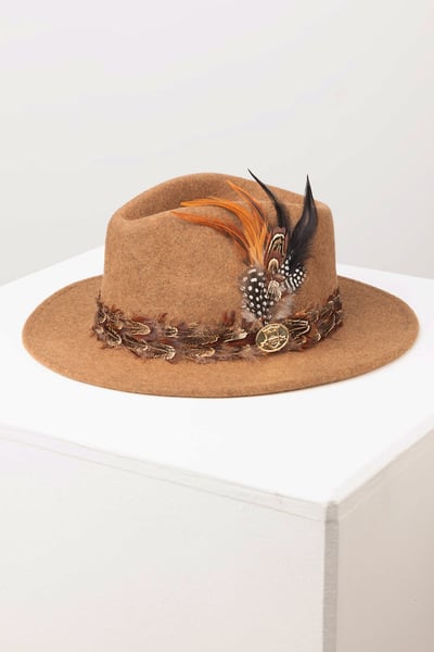 Damen Wollfilzhut - Helmsley - Bräunen