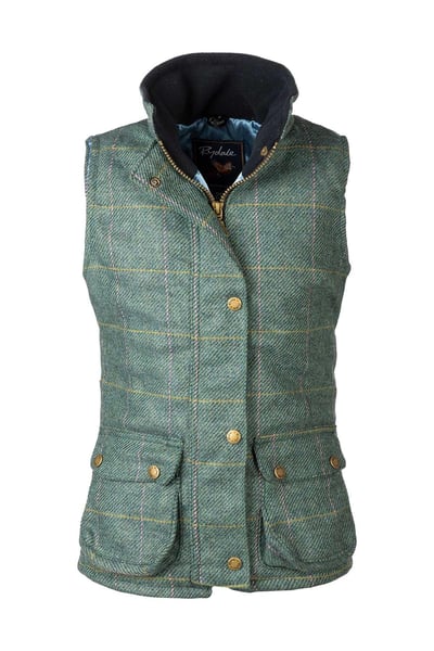 Weste aus Tweed für Mädchen - Denim-Tweed