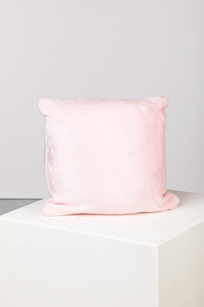 Cowlam Fleece Cushion Cover - Pink