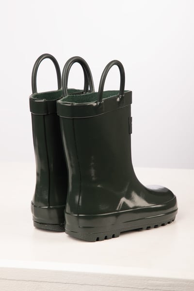 Kids Splish Splash Wellies - Olive