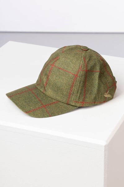 Men's Tweed Print Baseball Cap - Danby - Scampston Tweed