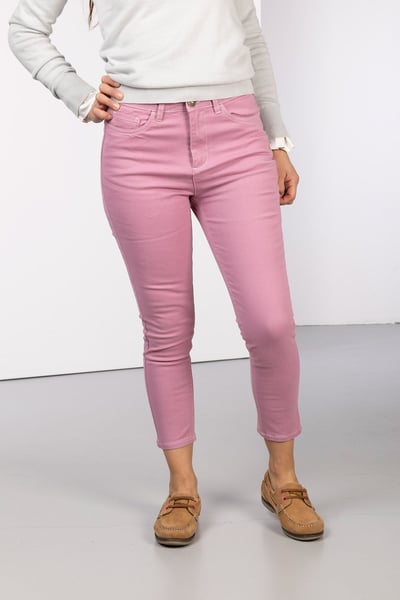 Ladies Cropped Jeans - Ella - Sorbet