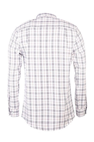Men's Button Down Country Shirt - Harrogate Dark Navy/Wine