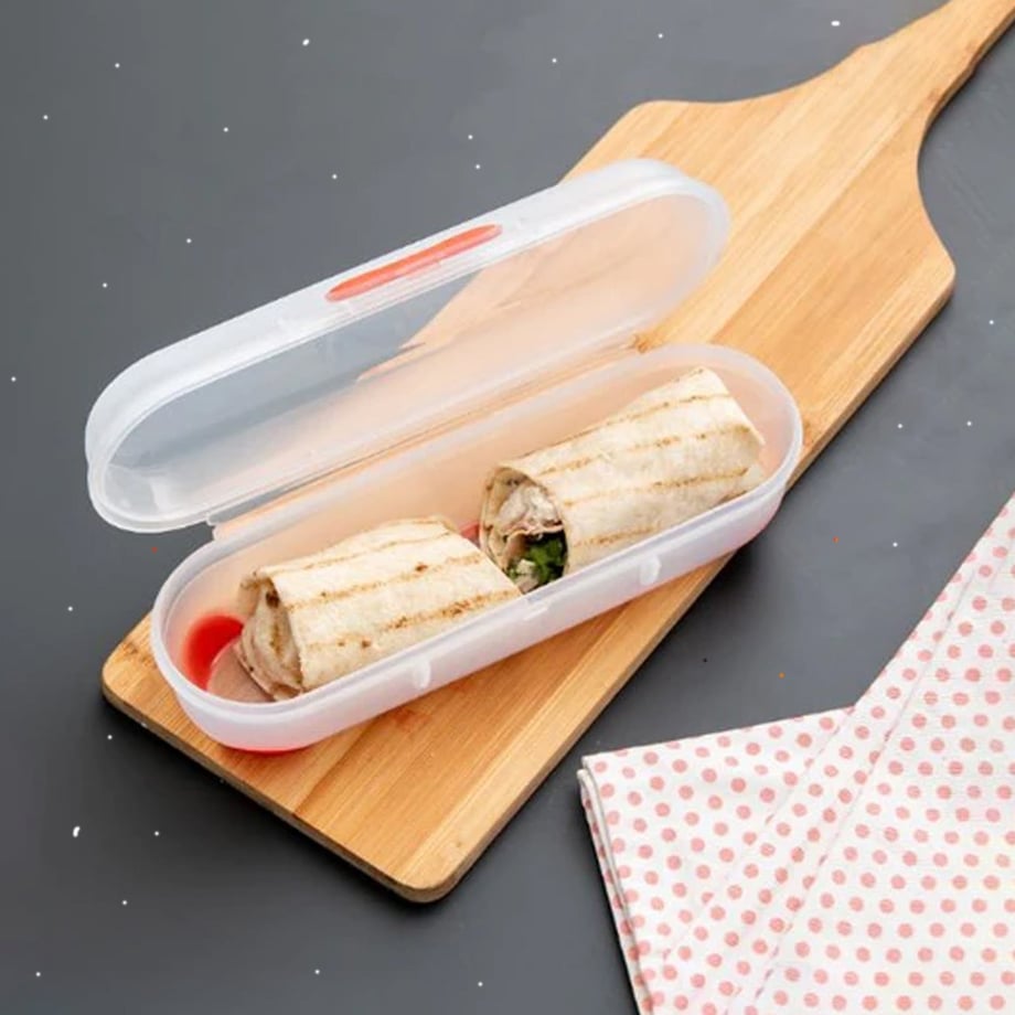 Addis Clip & Go Roll & Wrap Box Red | Lunch Supplies UK