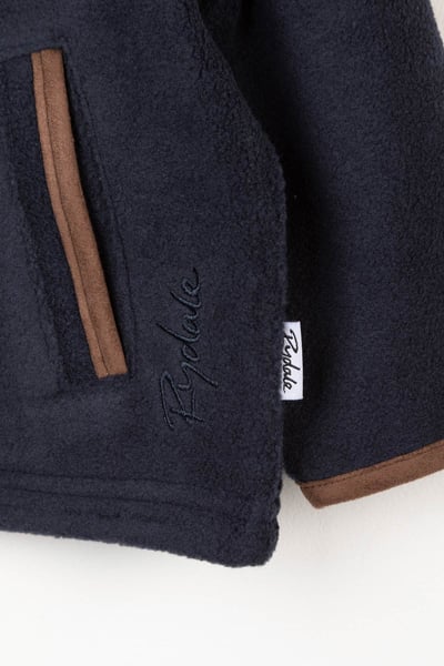 Mini-Fleecejacke für Kinder - Huggate - Tinte