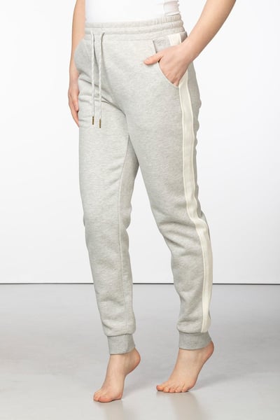 Gestreifte Loungewear-Jogginghose für Damen - Arram - Grau