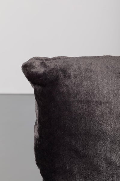 Cowlam Fleece Cushion Cover - Dark Grey