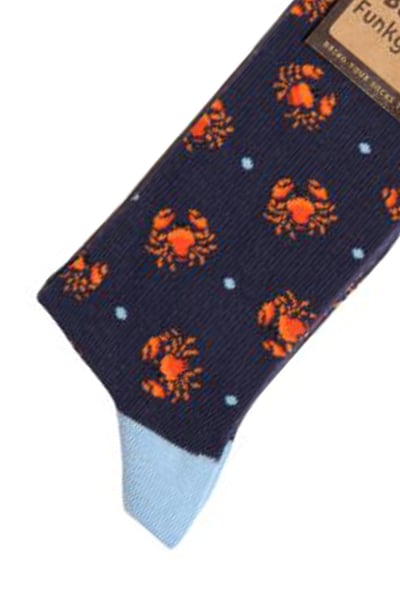 Ladies Bamboo Funky Socks - Crabs