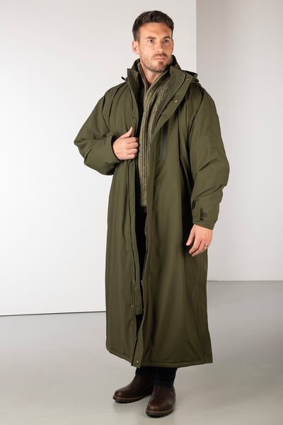 Utility-Umkleidemantel für Herren - Olive