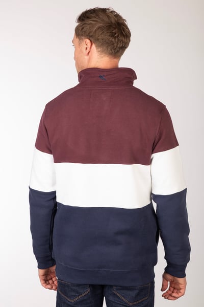 Men's Sweatshirt - Byland - Pheasant Navy/White/Wine
