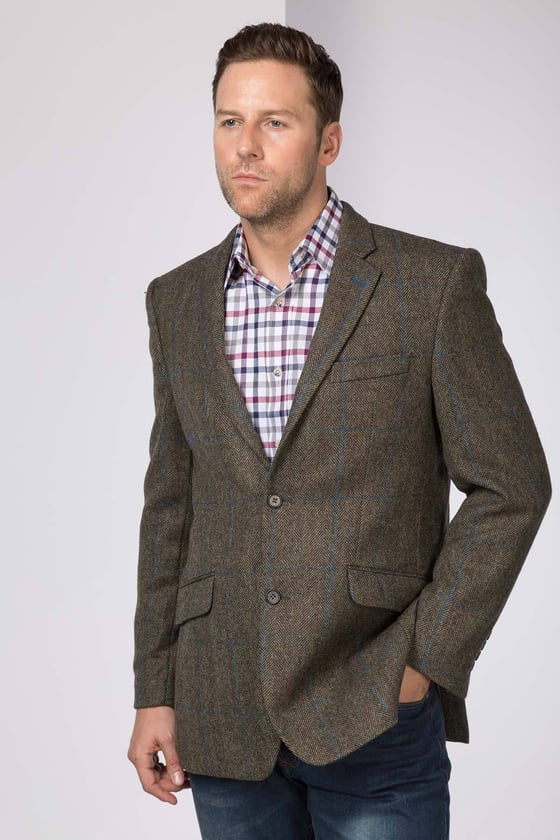 Blazer aus Yorkshire-Tweed für Herren | Schmal geschnittene Tweed-Jacke |  Rydale