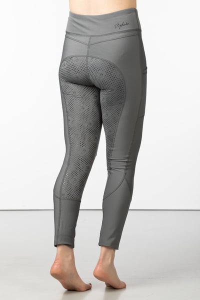 Ladies Riding Tights with Phone Pocket - Askwith II - Mid Grey