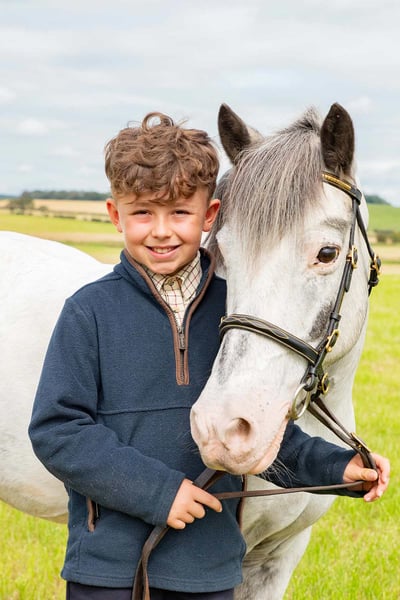 Sudadera de forro polar para niños - Huggate - Tinta