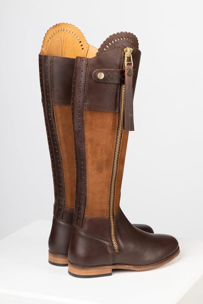Ladies Tall Country Boots - Helmsley - Suede/Leather