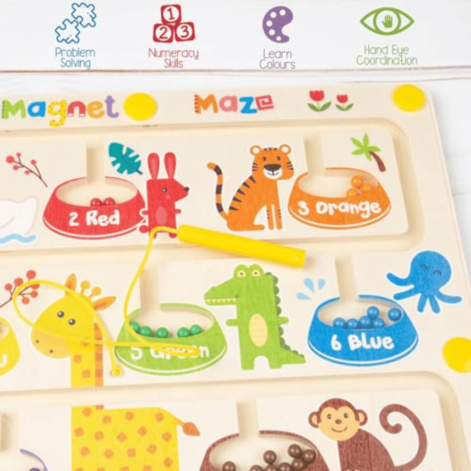 abeec Magnetic Colour And Number Maze UK