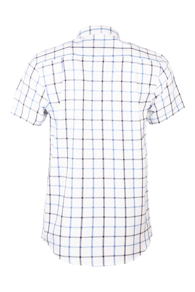 Men's Short Sleeve Country Shirt - Malham Dark Navy/Blue