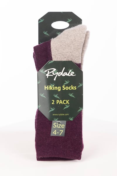 Ladies Hiking Socks - Atwick - 2 Pack - Burgundy