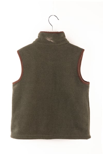 Kid's Mini Fleece Waistcoat - Huggate - Tractor Khaki/Green