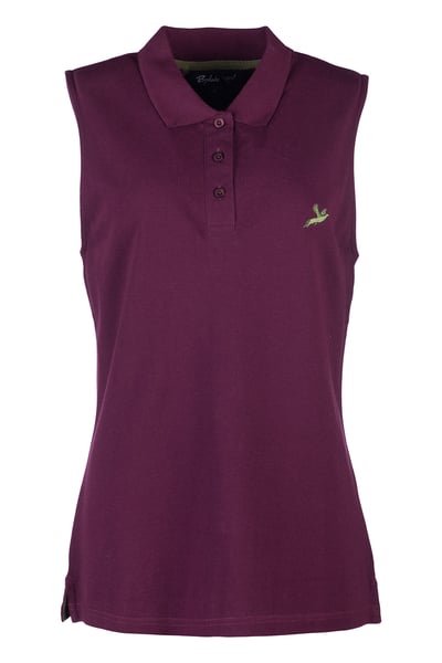 Ladies Sleeveless Polo Shirt - Kirby - Dark Berry