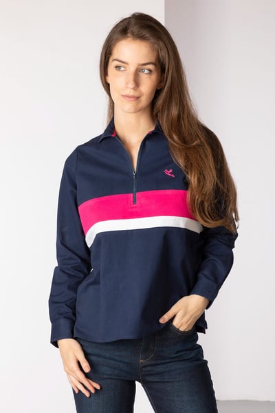 Ladies Quarter Zip Deck Shirt - Bramham