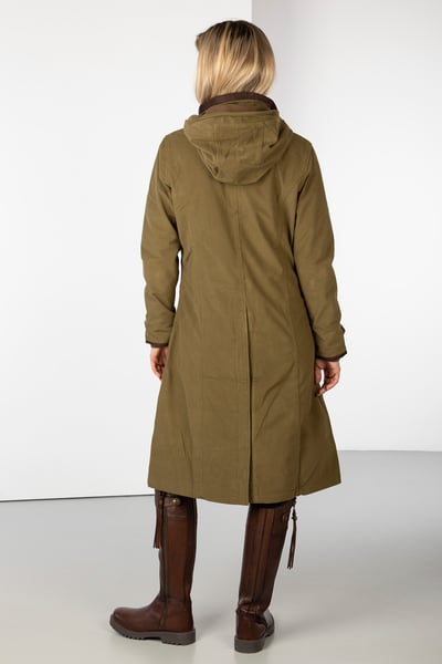 Ladies Full Length Riding Coat - Danby - Light Khaki