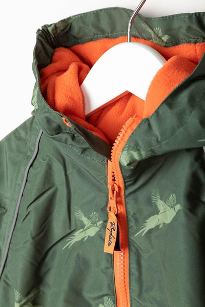 Toddler Fleece-Lined Puddle Suit - Pheasant Print