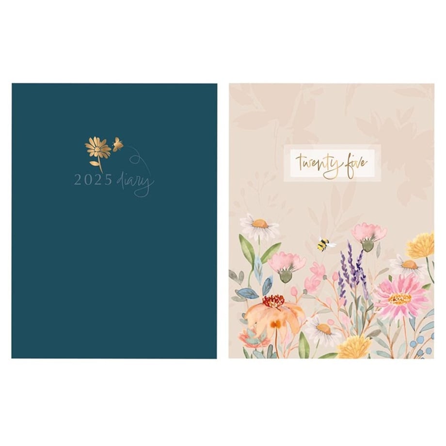 Bee & Floral A5 2025 Diary Week To View | 2025 Diaries UK