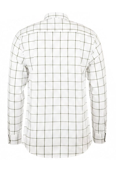 Men's Cotton Twill Country Shirt - Ilkley Dark Olive
