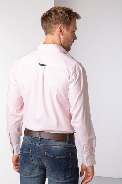Men's Plain Oxford Cotton Shirt - William - Pink