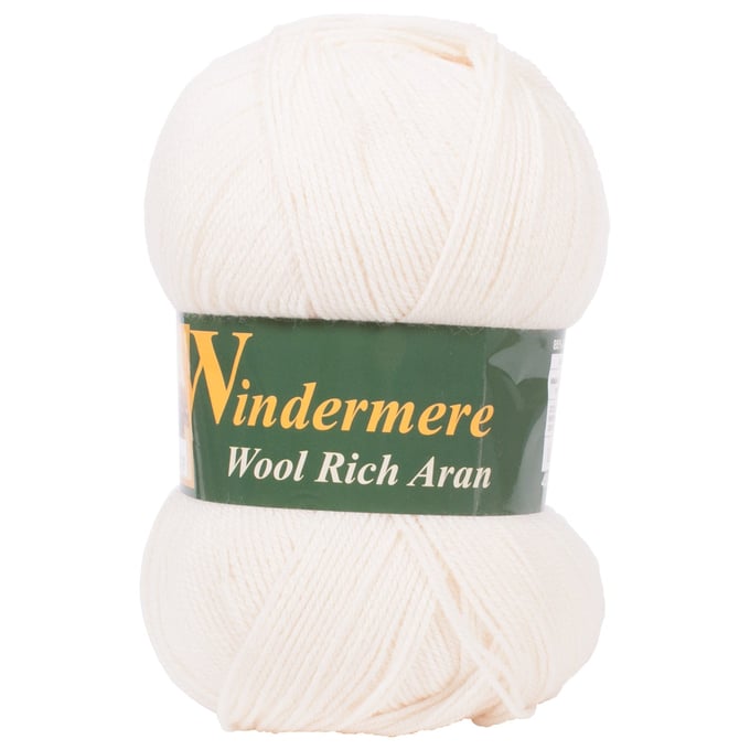 Loweth Windermere Wool Rich Aran Yarn 400g UK