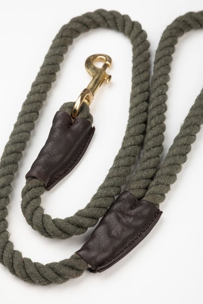 Rope Dog Lead – Yapham - Olive