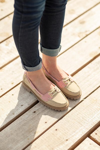 Ladies Chunky Deck Shoes - Reighton - Mink