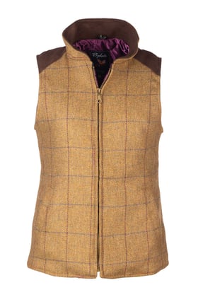 Ladies Padded Tweed Waistcoat - Haworth