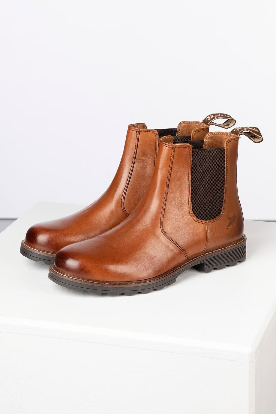 Men's tan chelsea boots