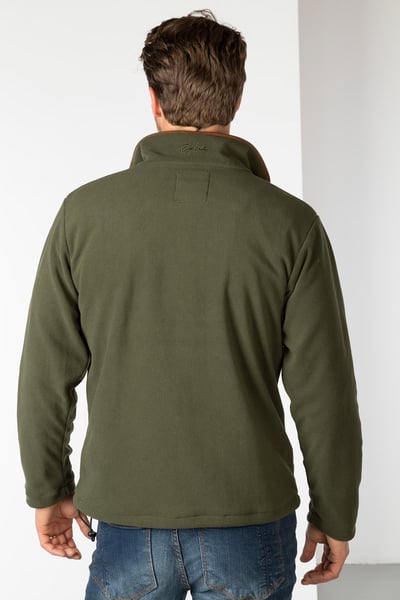 Mens Fleece Jacket - Harpham - Khaki