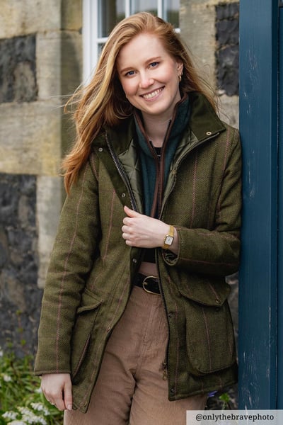Ladies Tweed Jacket - Wrelton - Dark Green