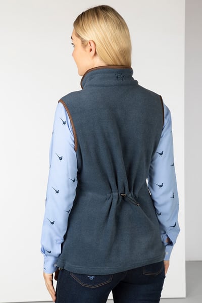 Ladies Premium Fleece Waistcoat - Huggate - Mid Navy