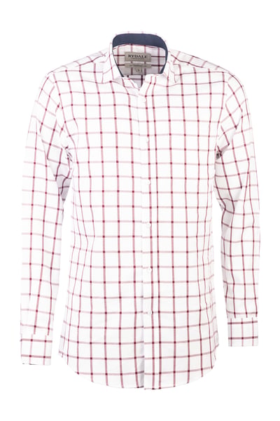 Men's Cotton Twill Country Shirt - Malham Wine