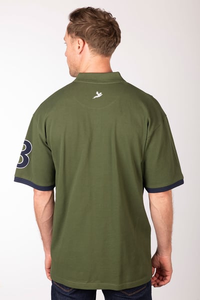 Herren-Poloshirt - Byland II - Fasan Oliv/Marineblau