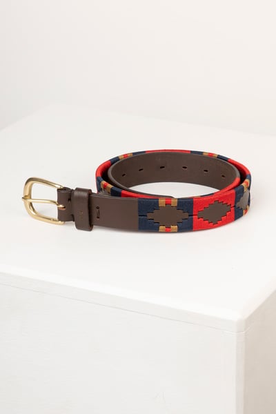 Polo Belts - Askwith - Red/Navy/Gold