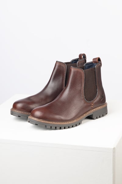 Chelsea-Boots aus Leder für Herren - Sledmere II - Brier Rot