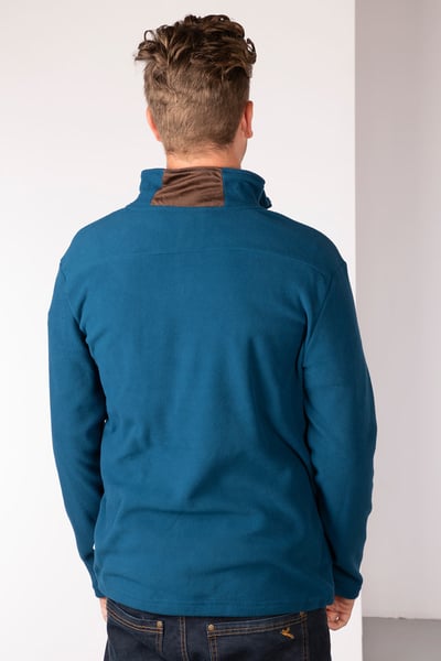 Herren-Overhead-Fleece - Kelk - Blaugrün
